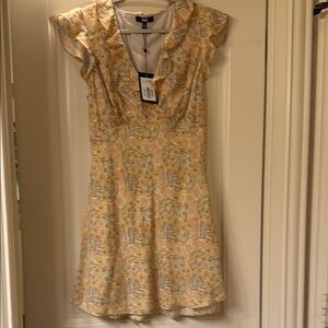 Floral Ruffle Sleeve Dress